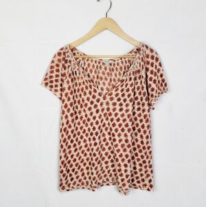 Floral Print V-Neck Top